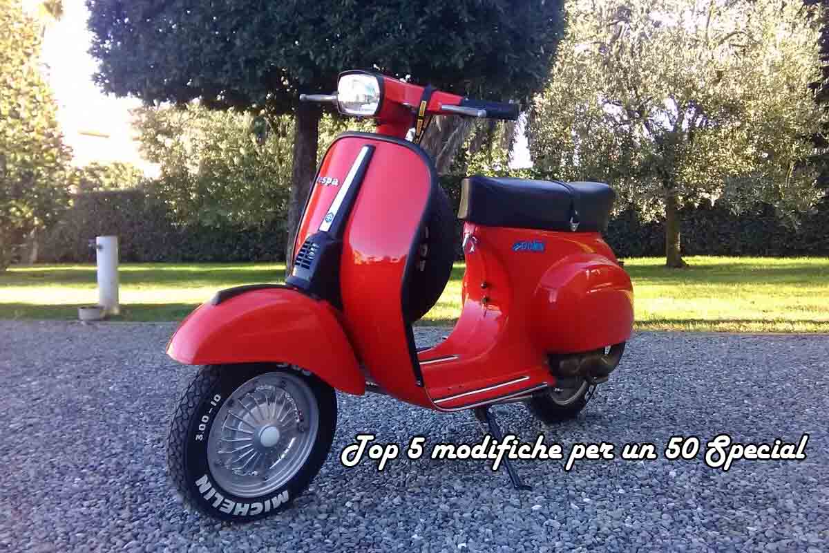 Modifiche per una Vespa 50 Special
