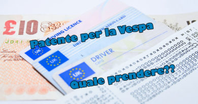 Patente per la Vespa quale prendere