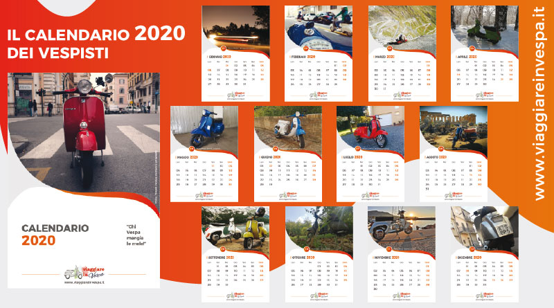 Calendario 2020 illustrato con foto