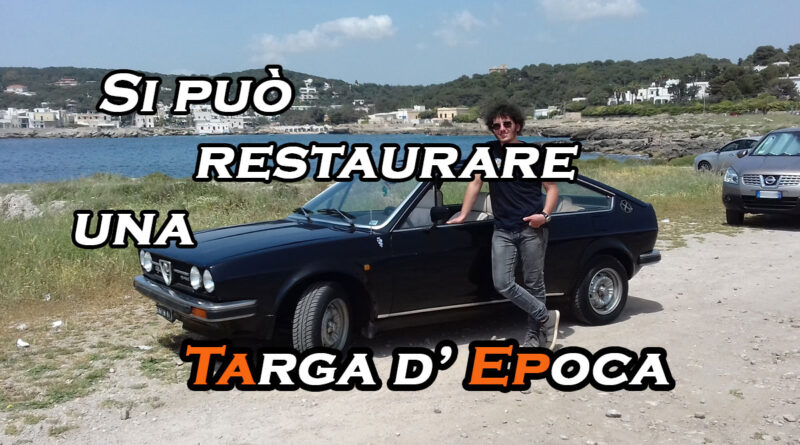 si può restaurare una targa d'epoca