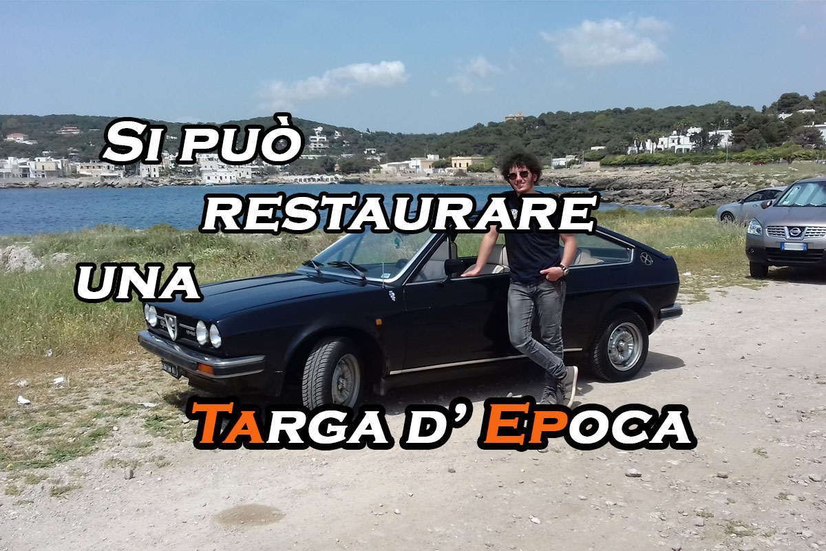 si può restaurare una targa d'epoca