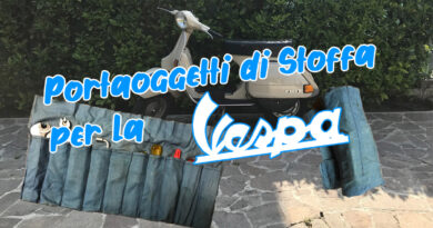 Portaoggetti di stoffa per la Vespa