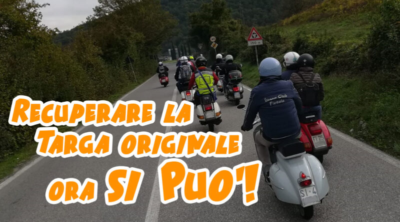 Recuperare la targa originale