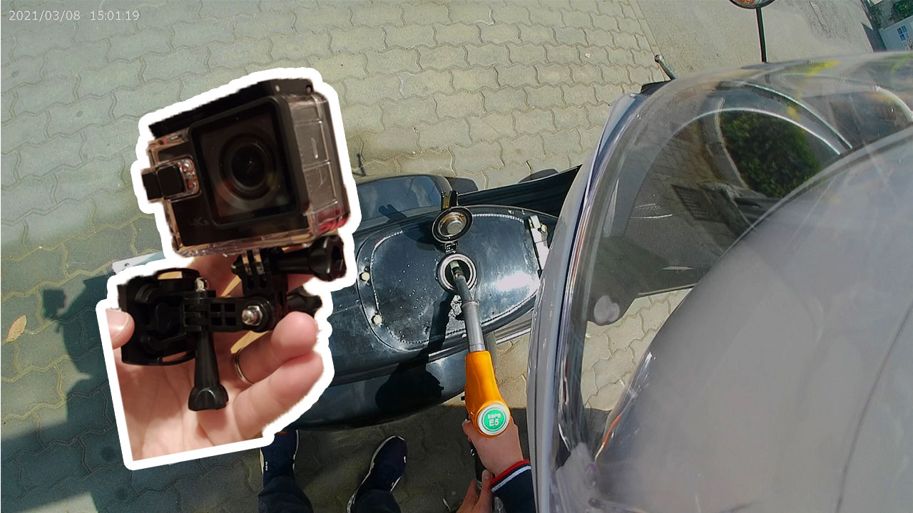 Montaggio Action Cam