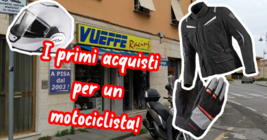 Primi acquisti per un motociclista