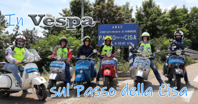 Sul Passo della Cisa in Vespa