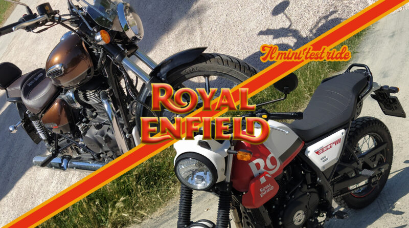 Royal Enfield mini test ride