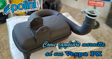 Come cambiare marmitta alla vespa px