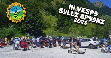 in vespa sulle apuane 2023