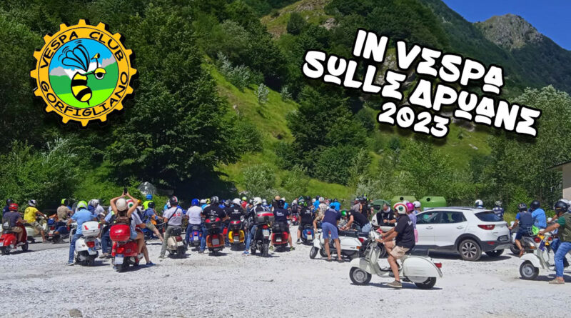 in vespa sulle apuane 2023
