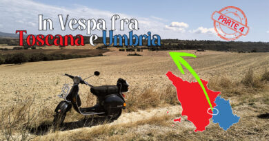 In Vespa in Val d'Orcia